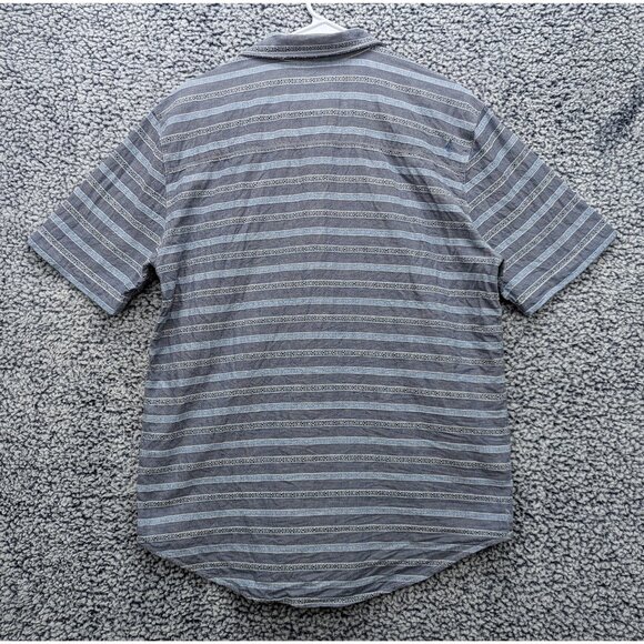 Volcom Linen Boho Button Up Shirt Mens LG Beach Travel Cali Hippie Surfer Skate - Picture 2 of 12